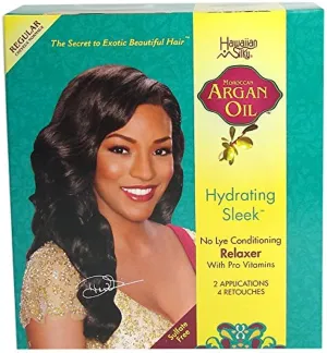Hawaiian Silky-Box Argan Oil No-Lye Relaxer Regular