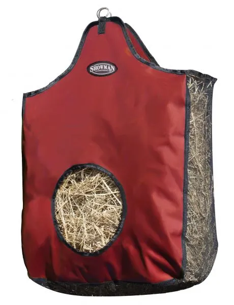 Heavy denier nylon hay bag with mesh sides