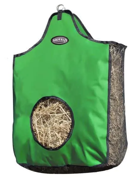 Heavy denier nylon hay bag with mesh sides