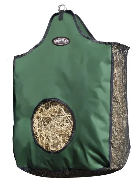 Heavy denier nylon hay bag with mesh sides