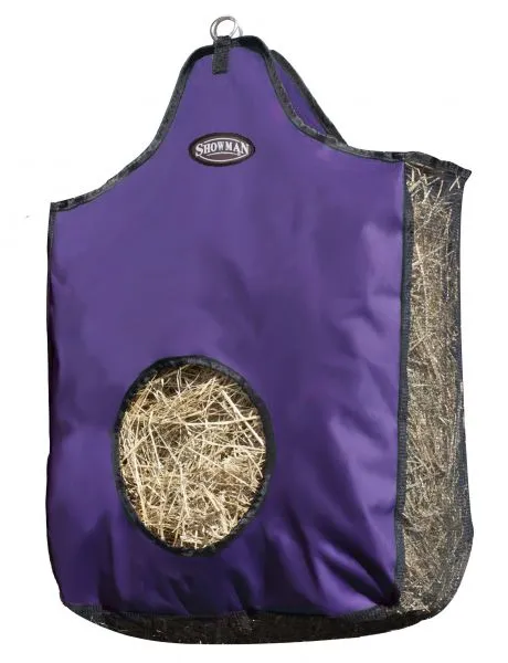 Heavy denier nylon hay bag with mesh sides