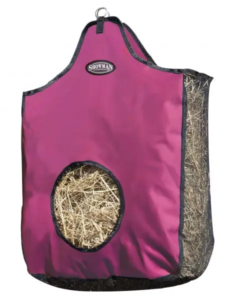 Heavy denier nylon hay bag with mesh sides