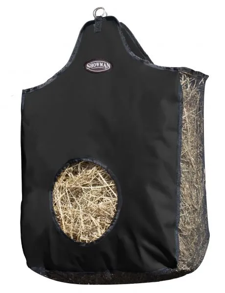 Heavy denier nylon hay bag with mesh sides