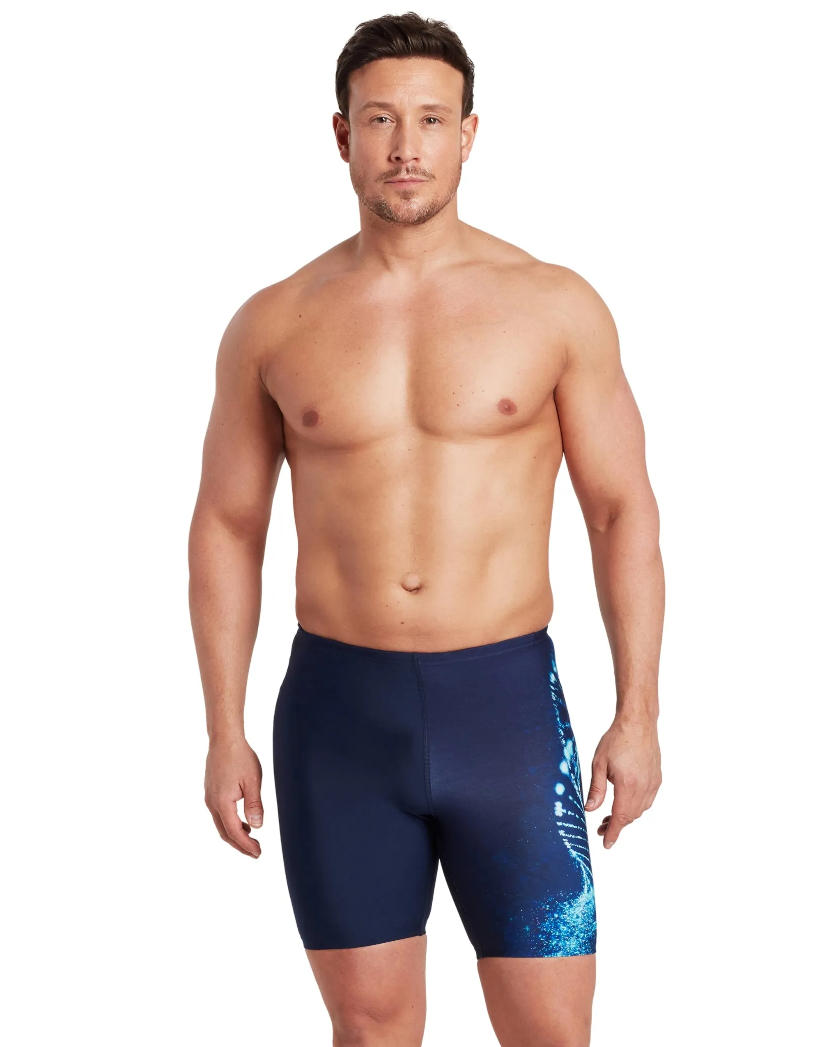 Helix Mid Swim Jammer - Navy/Blues