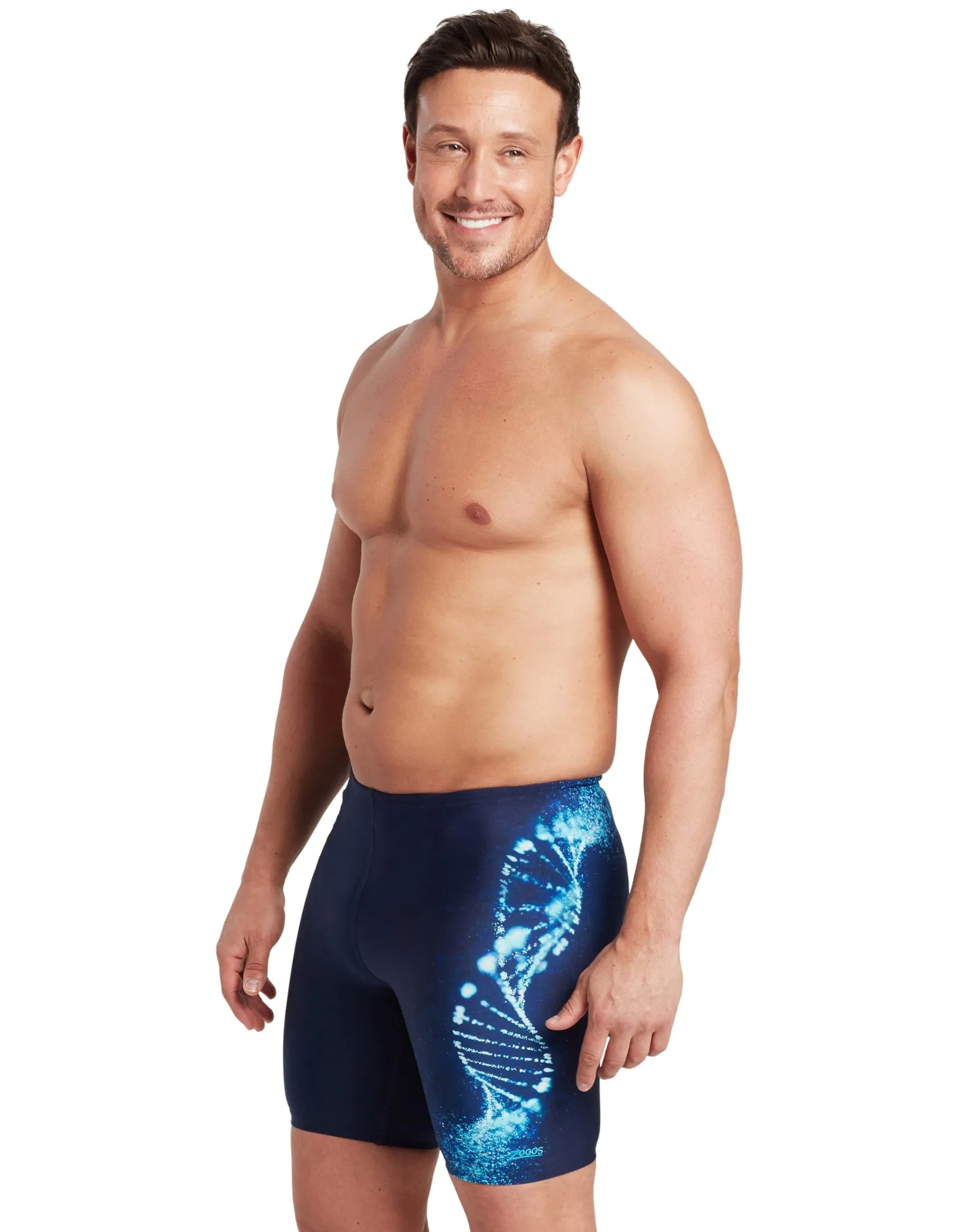 Helix Mid Swim Jammer - Navy/Blues