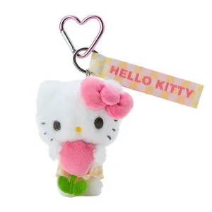 Hello Kitty Plush Mascot Keychain :Pastel Check