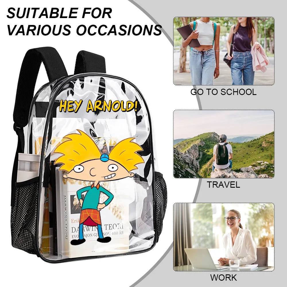 Hey Arnold! Transparent Backpack 17 Inch