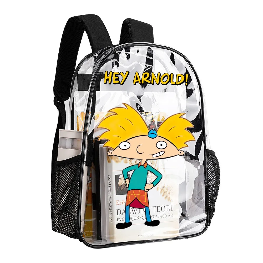 Hey Arnold! Transparent Backpack 17 Inch