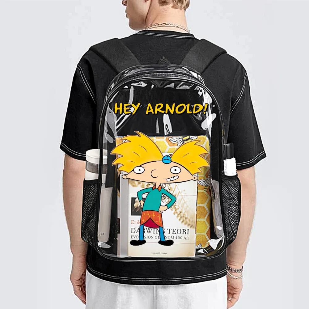 Hey Arnold! Transparent Backpack 17 Inch