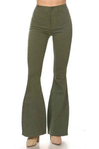 High waist flare jeans