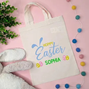 Hoppy Easter Personalised Easter Egg Hunt Bag