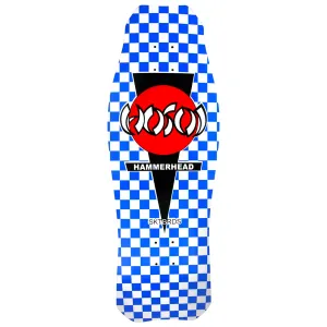 Hosoi - OG Hammerhead Blue/White Checkerboard 10.5" Reissue Skateboard Deck