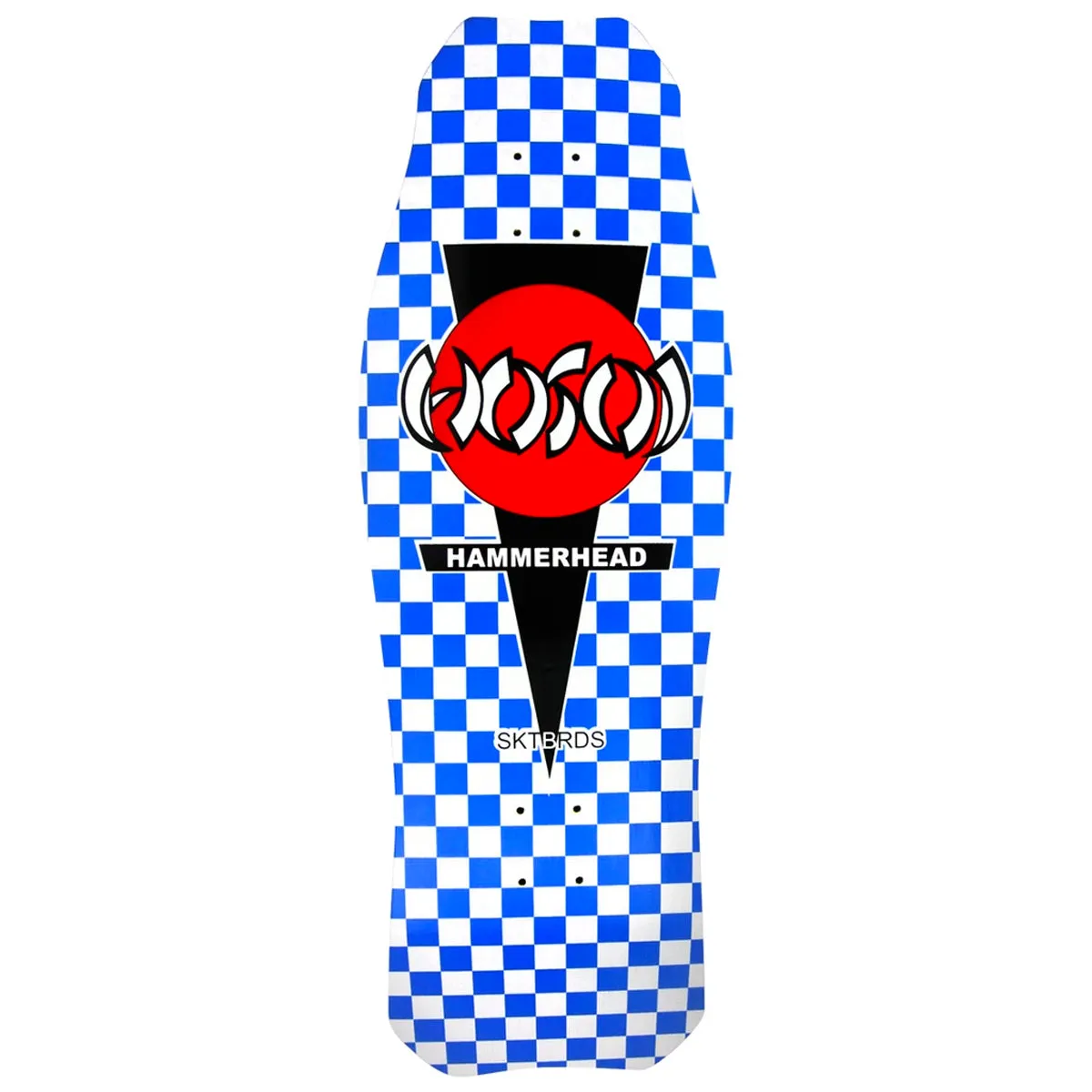 Hosoi - OG Hammerhead Blue/White Checkerboard 10.5" Reissue Skateboard Deck