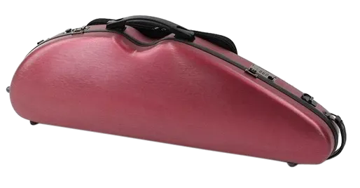 HQ Polycarbon Violin Case HalfMoon 4/4 - Brushed Red