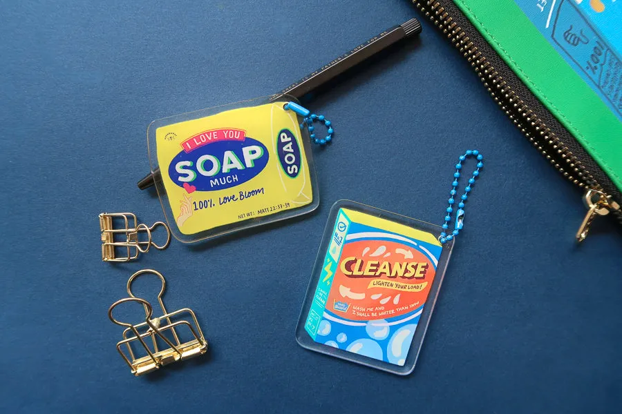 I Love You Soap Much {Acrylic Keychain}