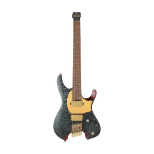 Ibanez MGFM10-OBL Manuel Gardner Fernandes Signature Electric Guitar w/Bag, Obsidian Black Low Gloss