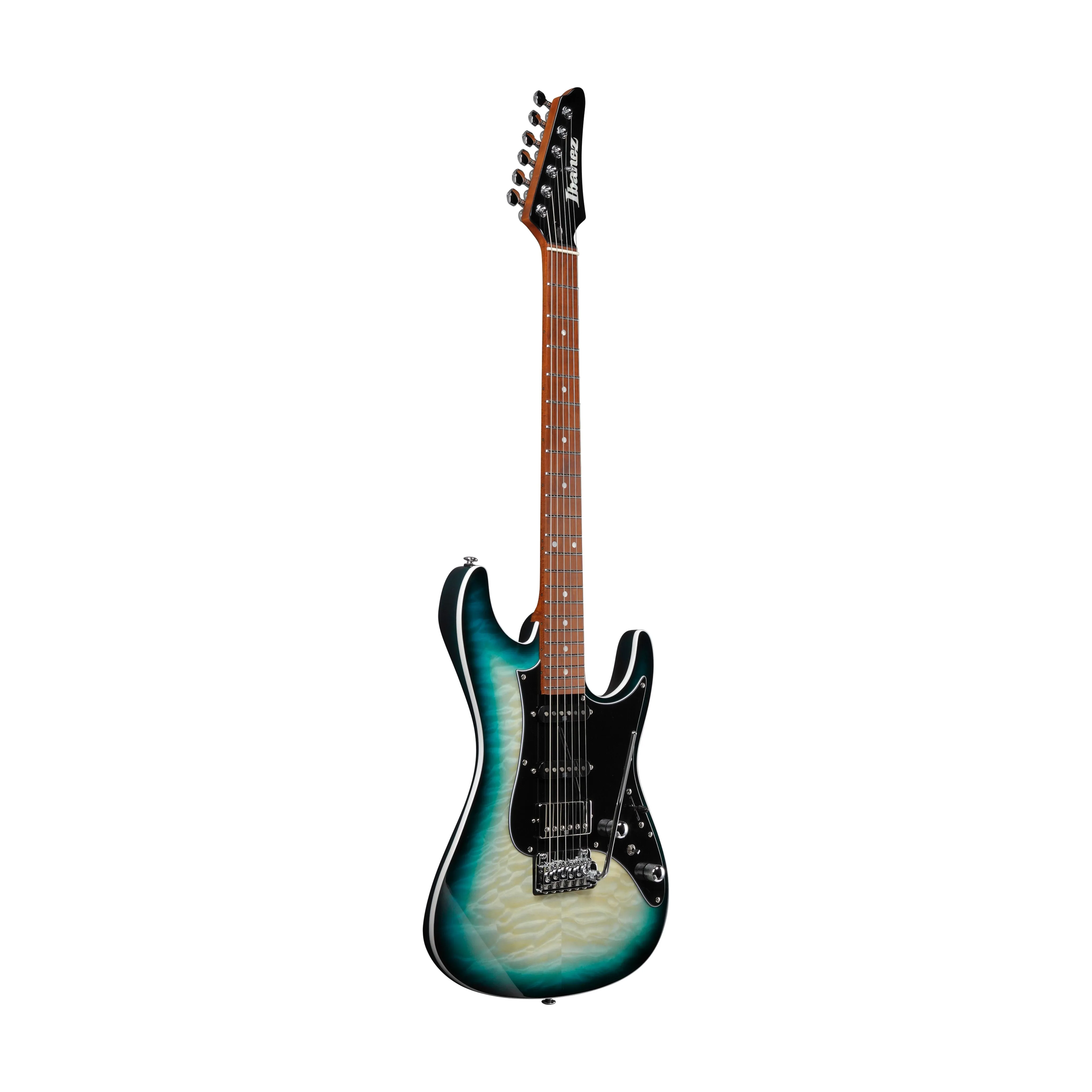Ibanez Premium AZ24P1QM-DOB Electric Guitar w/Gig Bag, Deep Ocean Blonde