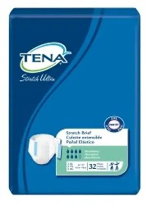Incontinent Brief Tena Stretch Ultra Tab Closure 2X-Large Disposable Heavy Absorbency (#61390-BG, Sold Per Bag)