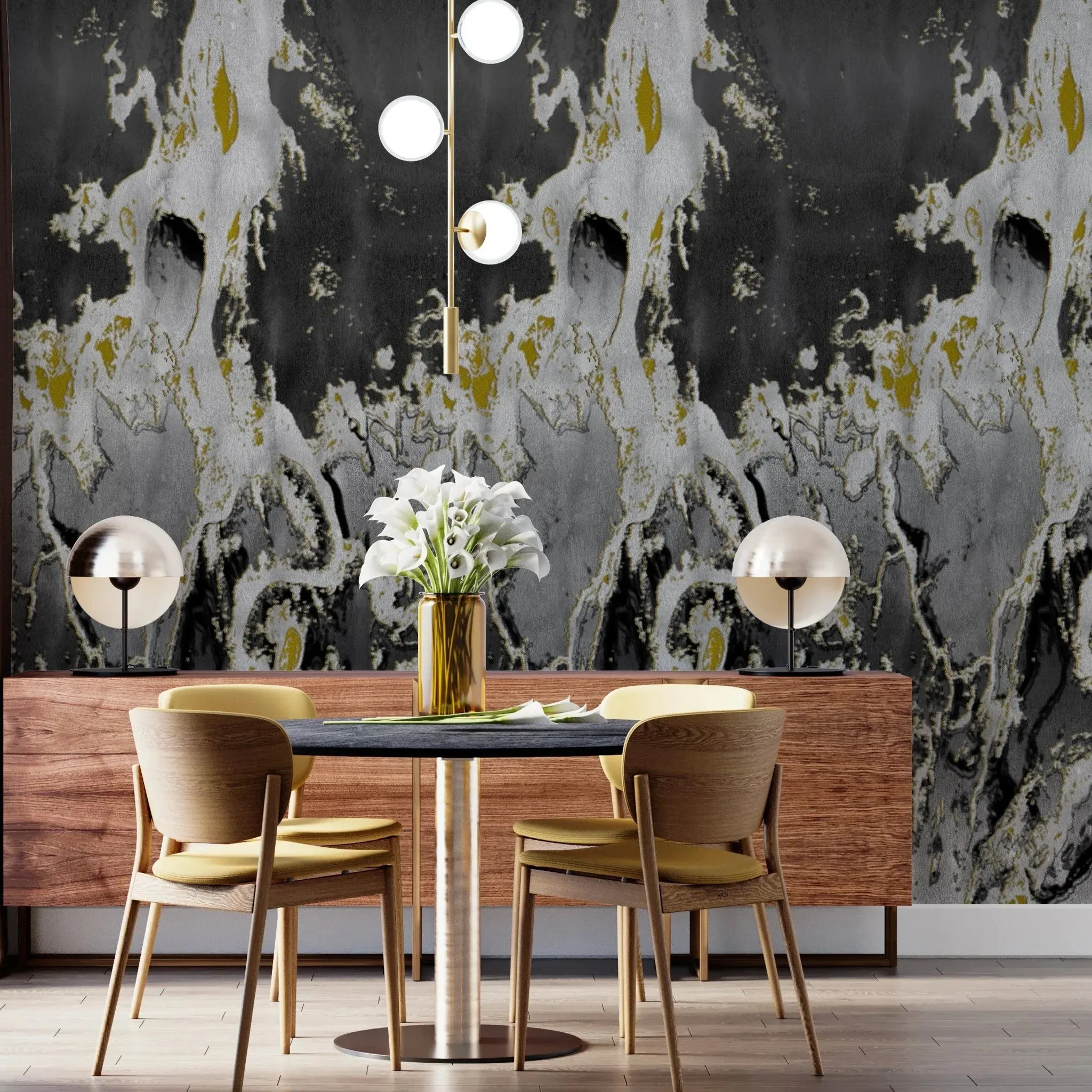 Ink Flow Acrylic Shower Wall Panel Home Decor 2440mmm x 1220mm