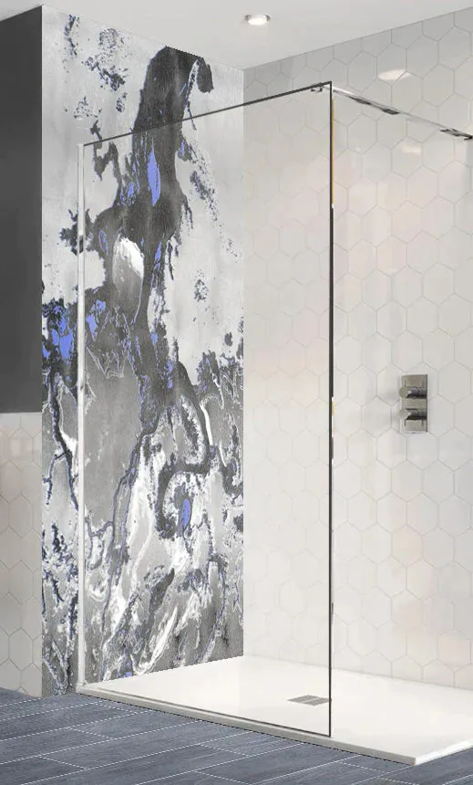 Ink Flow Acrylic Shower Wall Panel Home Decor 2440mmm x 1220mm
