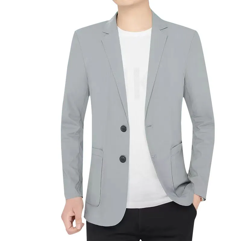INSTOCK- Ice silk summer casual jacket suit