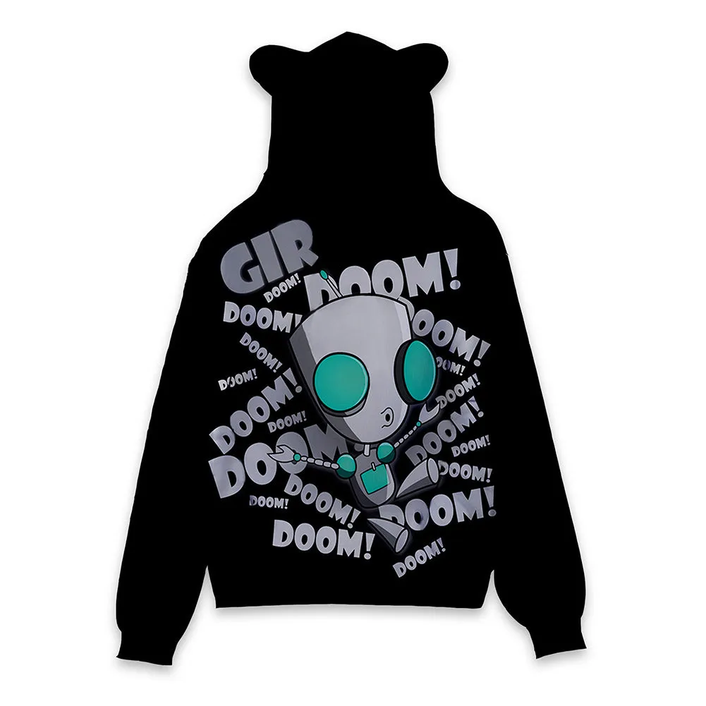 Invader ZIM Cosplay Hoodie 3D Printed Hooded Sweatshirt Kids Children Casual Streetwear Pullover