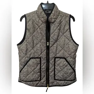 J. Crew Quilted Front Zip Vest