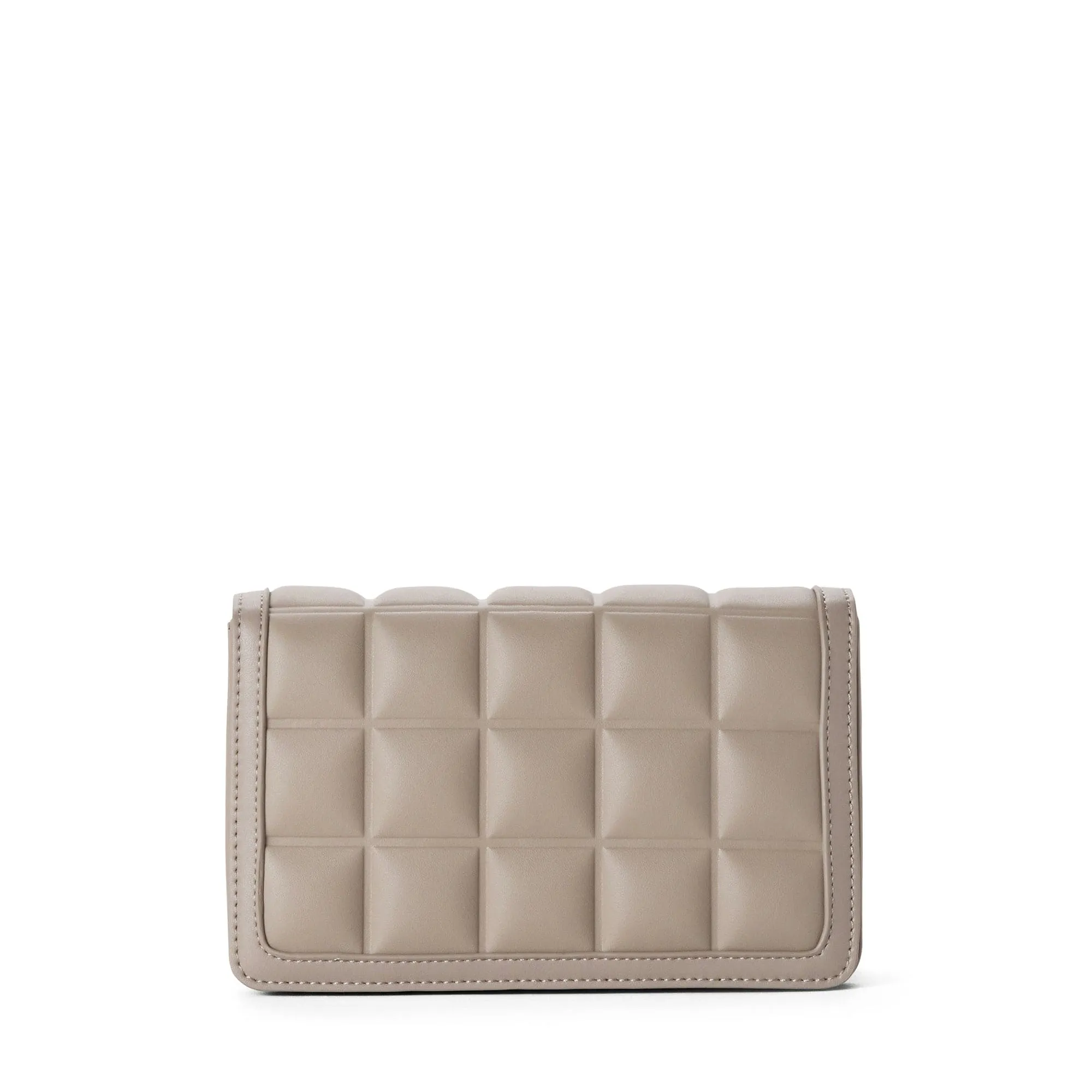Jamie Vegan Leather Crossbody Bag | Stone Grey