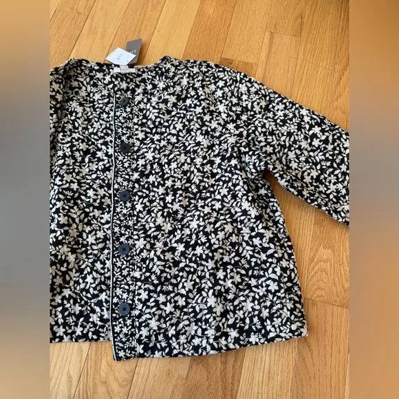 J.Jill Floral Cotton Quilted Jacket