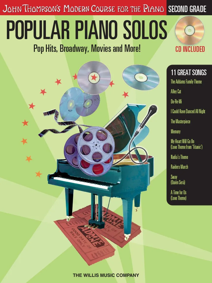 John Thompson's Popular Piano Solos, Grade 2 (Book/Audio)