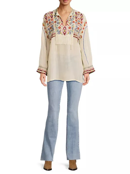 Johnny Was Karen Coriander Tunic