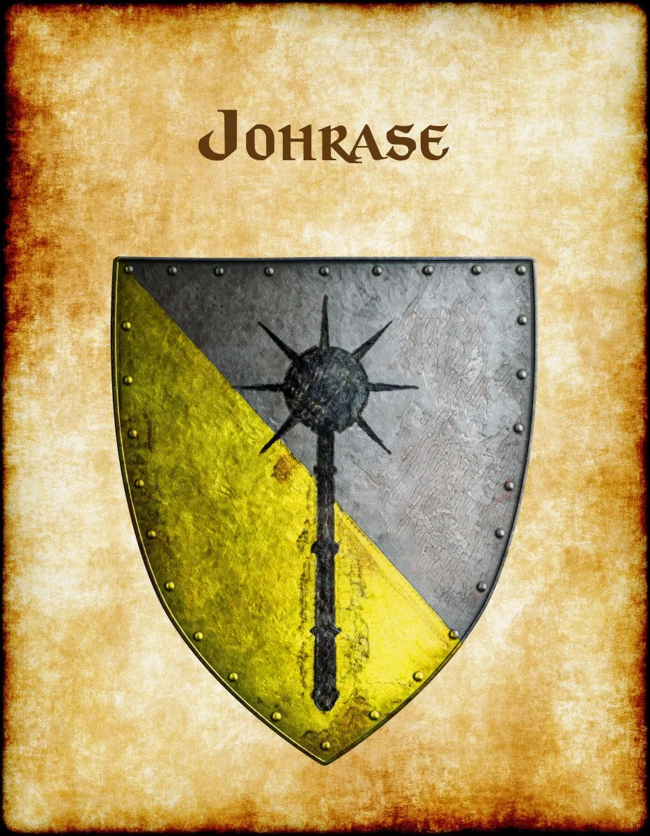 Johrase Heraldry of Greyhawk Anna Meyer Cartography Canvas Art Print