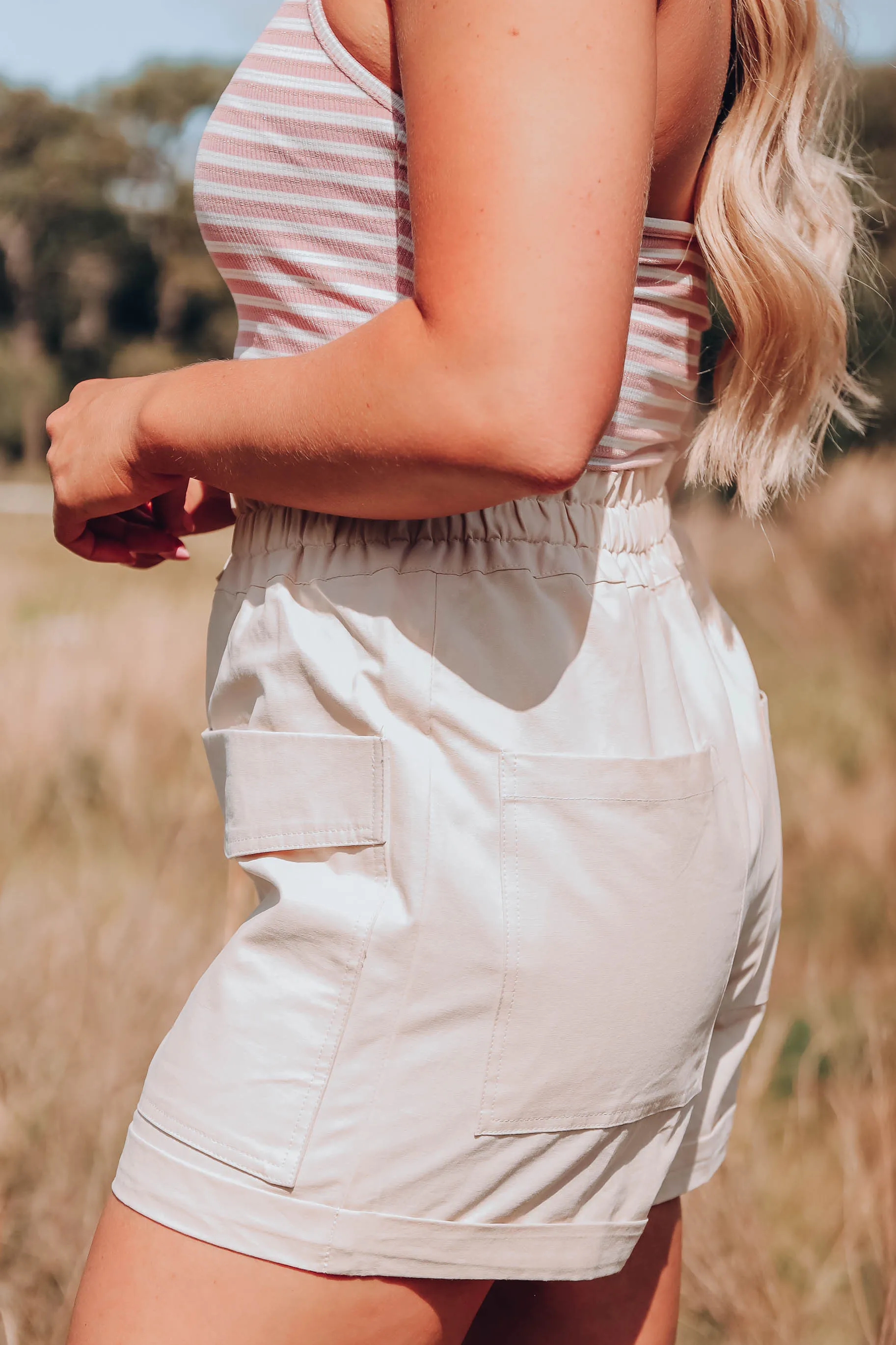 Josey Paperbag Shorts - Natural