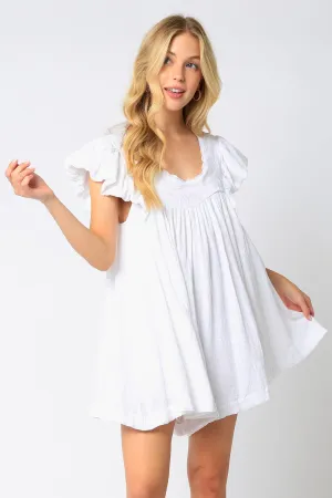 Joy Romper White