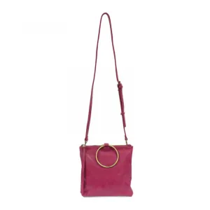 Joy Susan Gold Ring Convertible Handbag in Bright Orchid