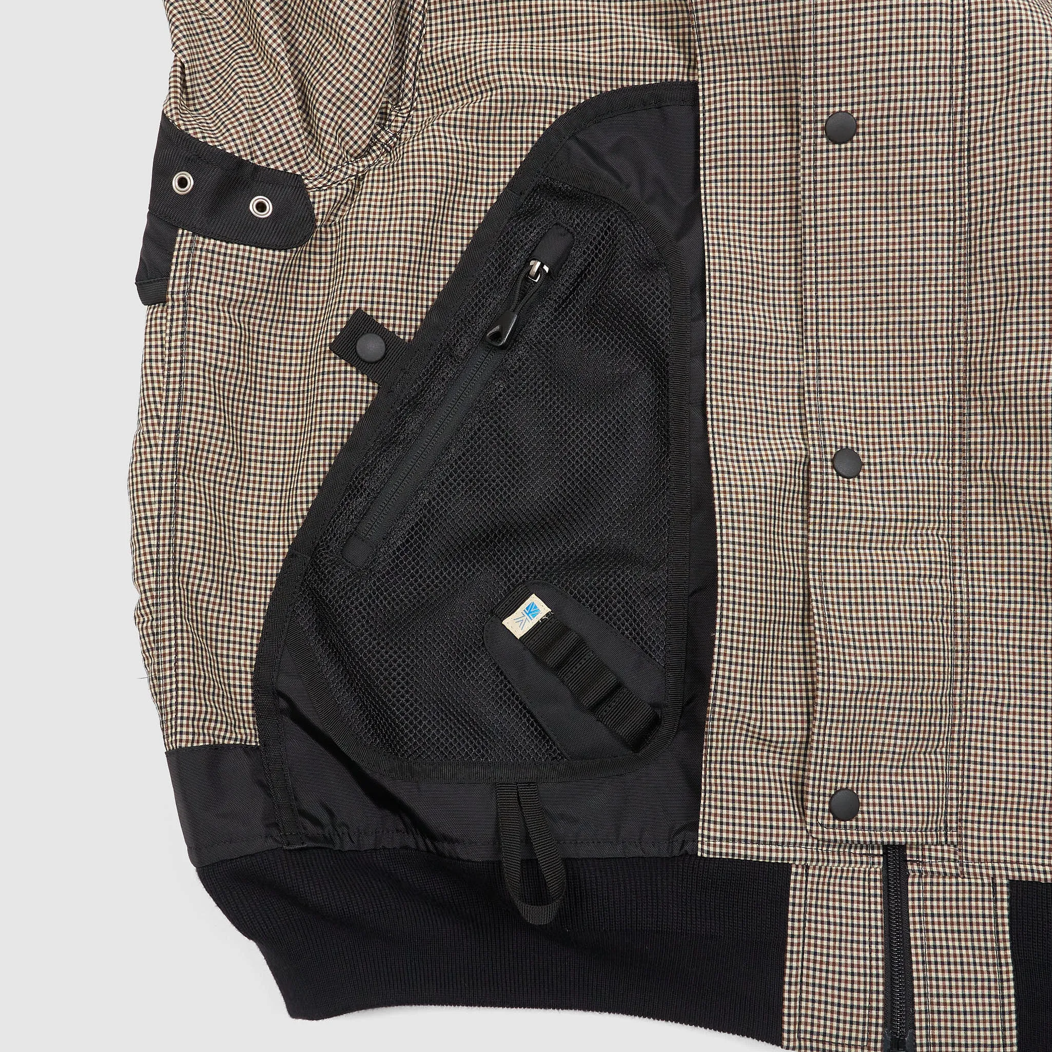 Junya Watanabe Man Reversible Backpack Tech Check Bomber Jacket