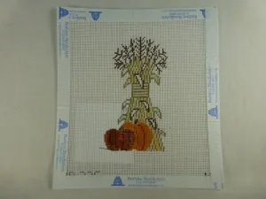 Kathy Schenkel MP236 Cornstalks w/ Pumpkin