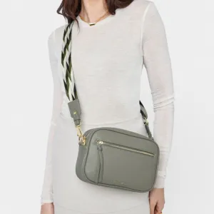 Katie Loxton Hallie Crossbody Bag in Graphite Green