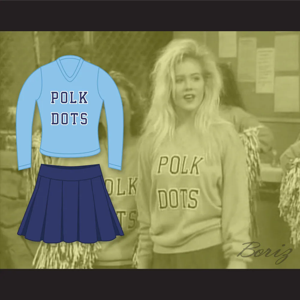 Kelly Bundy Polk Dots Polk High School Cheerleader Uniform Married With Children