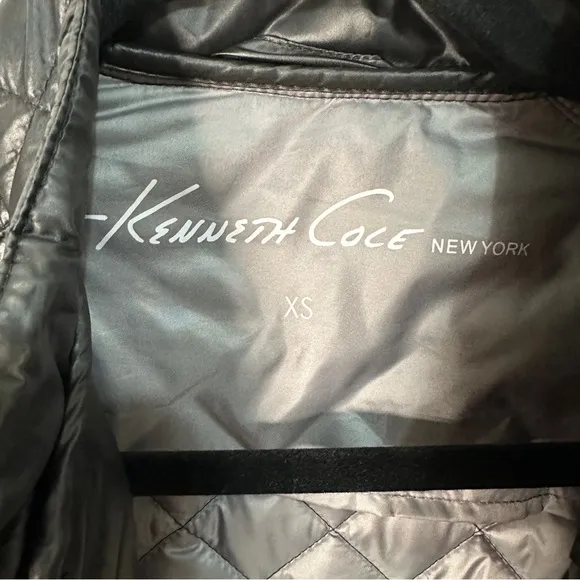 Kenneth Cole Black Quilted Motorcycle Biker Jacket NWOT Size XS