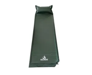 KILIROO Inflating Camping Mat with Pillow - Army Green