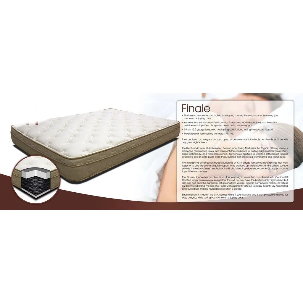 King size 11-inch Thick Quilted EuroTop Innerspring Mattress