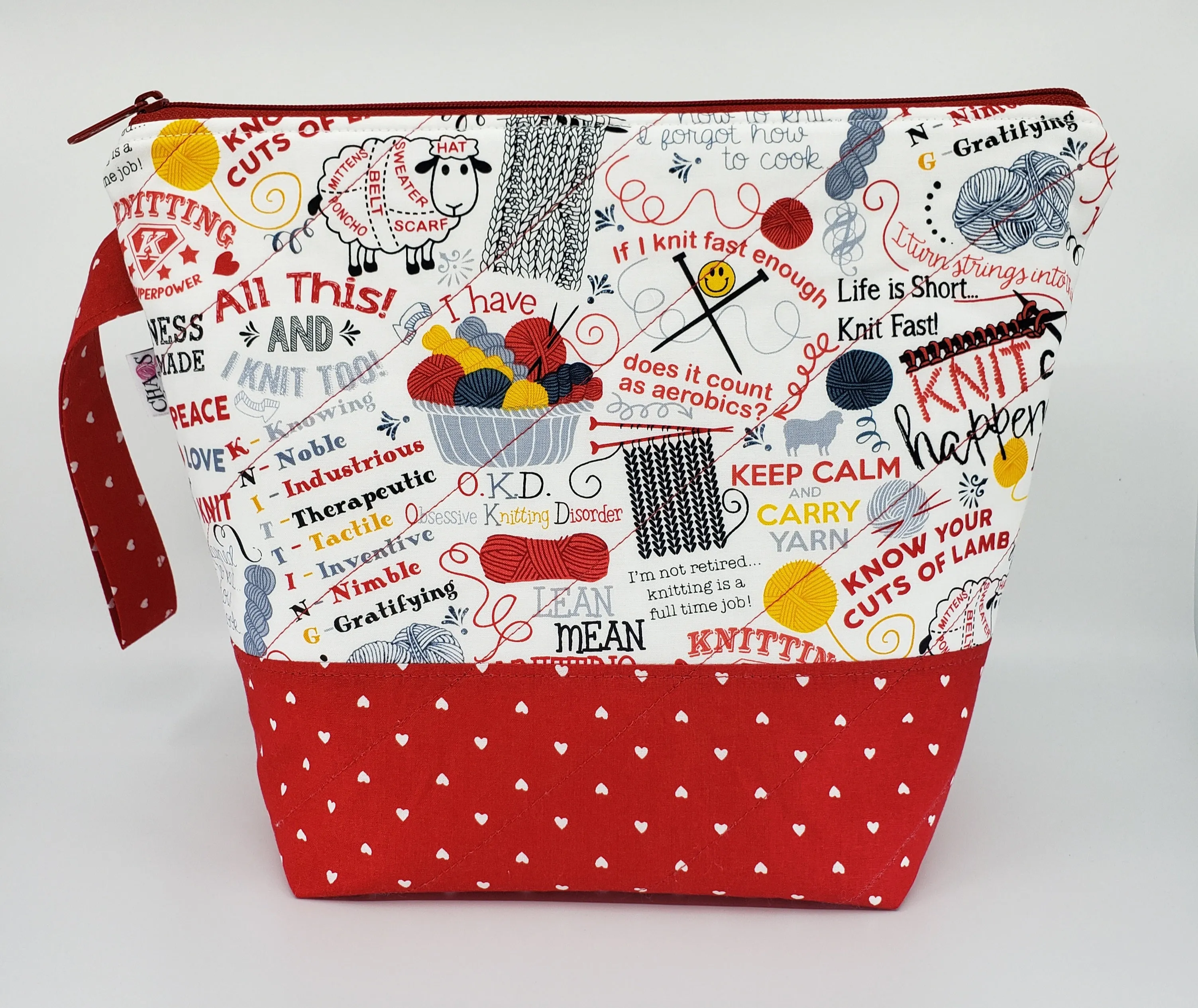 Knit Sayings - Project Bag - Medium