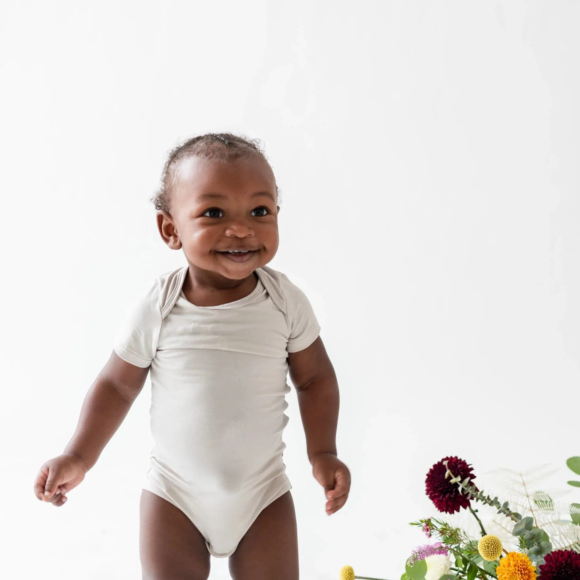 Kyte Baby - Short Sleeve Bodysuit - Oat