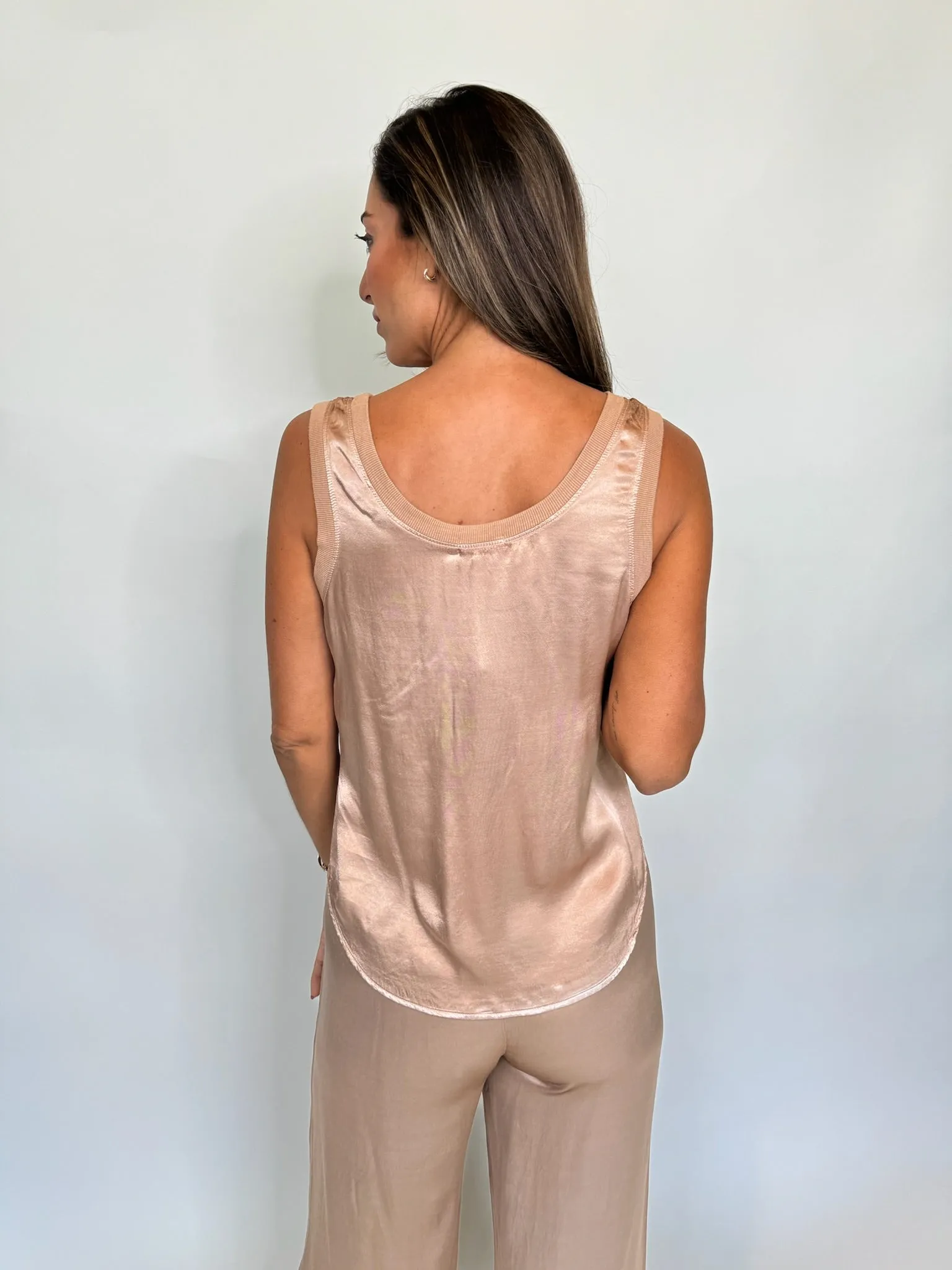 LA Made You Silky Tank Sand