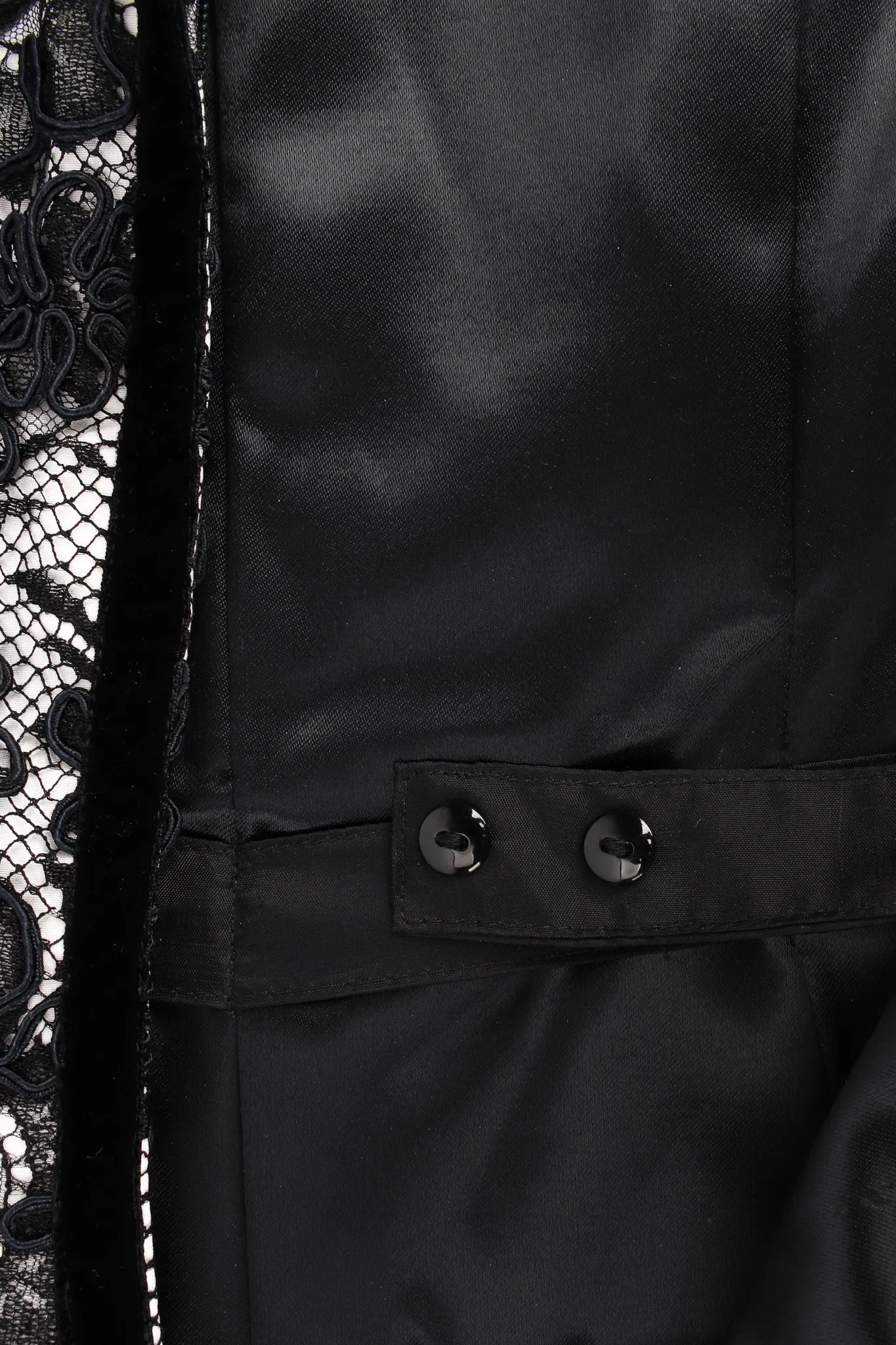 Lace Checker Silk Taffeta Dress