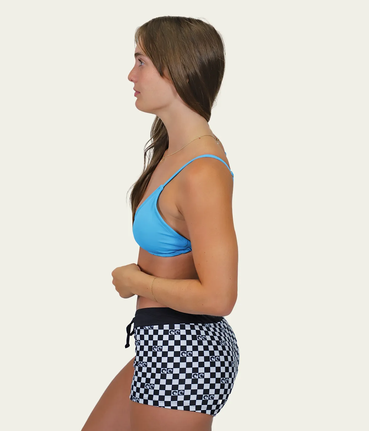Ladies Checker Swim Short