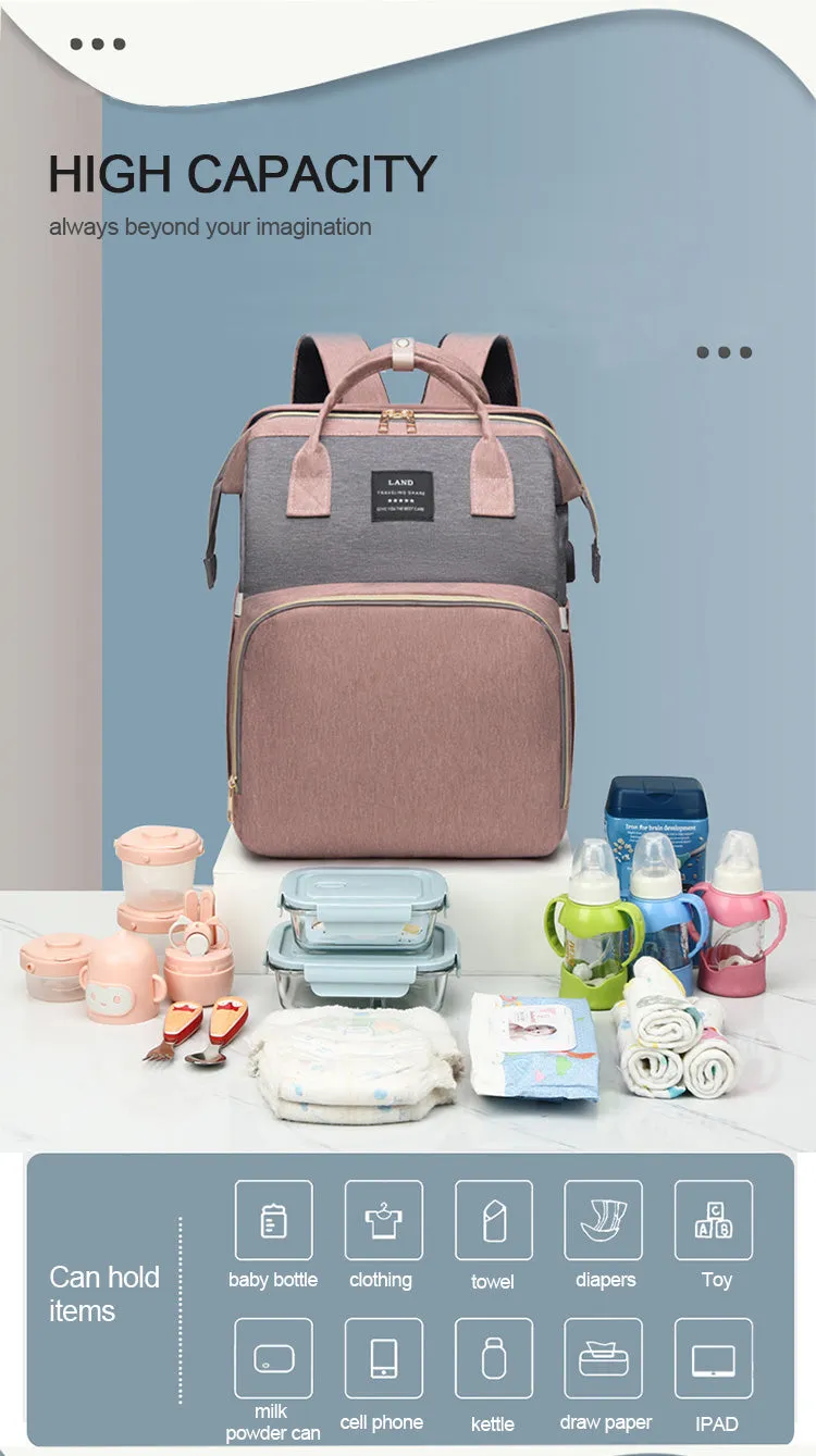 Large Capacity Diaper Bag Backpack