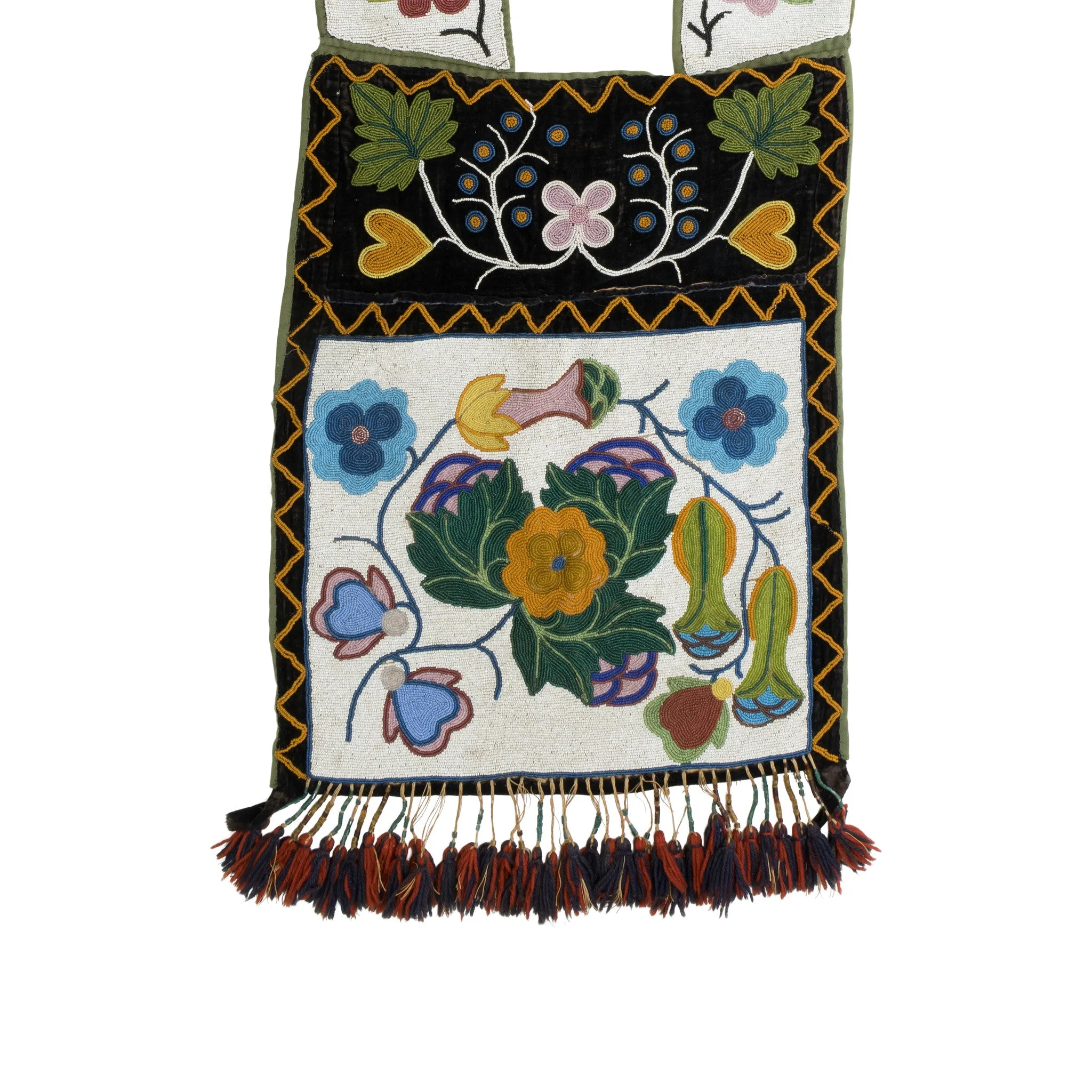 Large Ojibwe Bandolier Bag