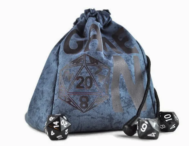 large "Game On" dice bag